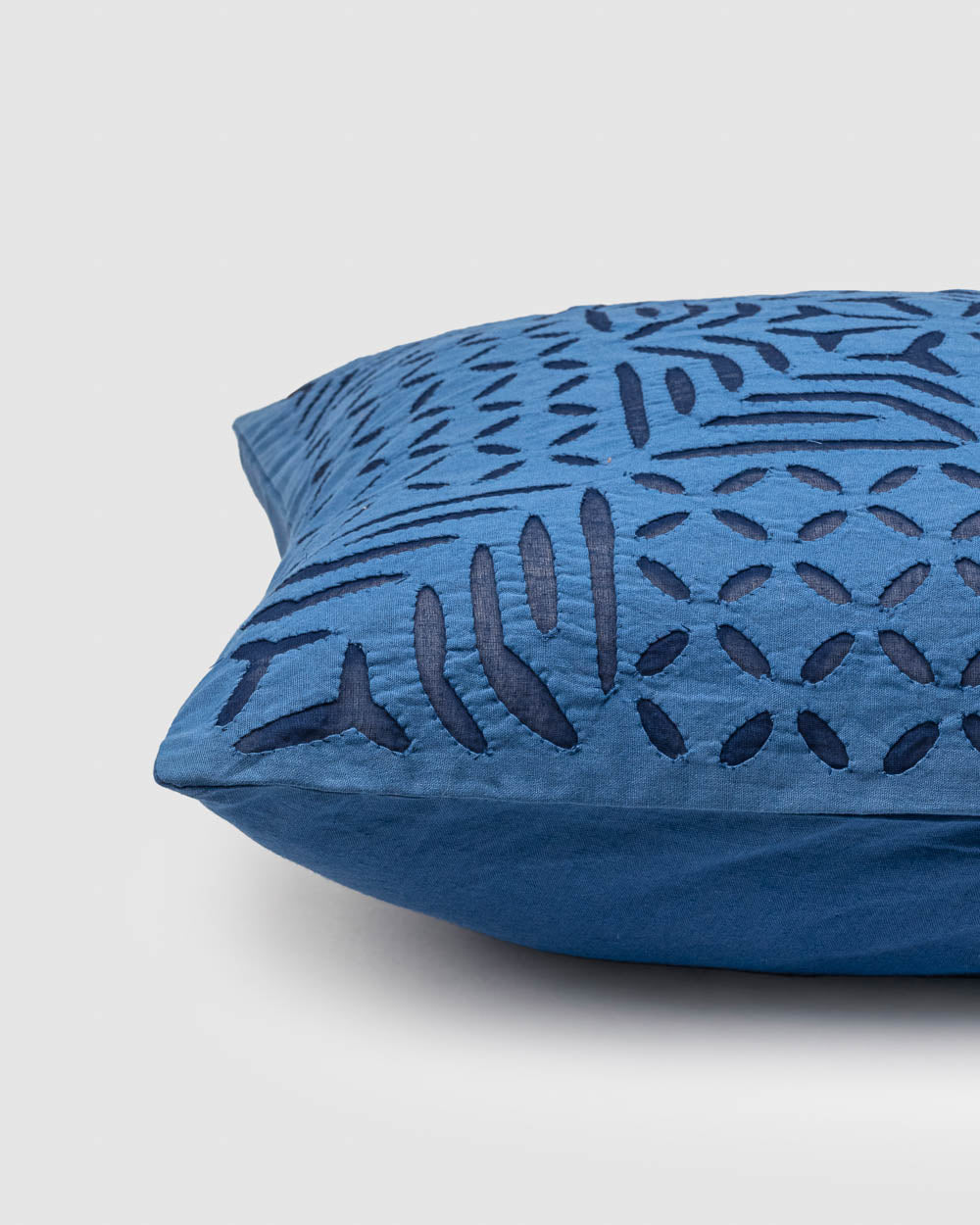 Cushion Cover Applique  Gulchand Design, Blue