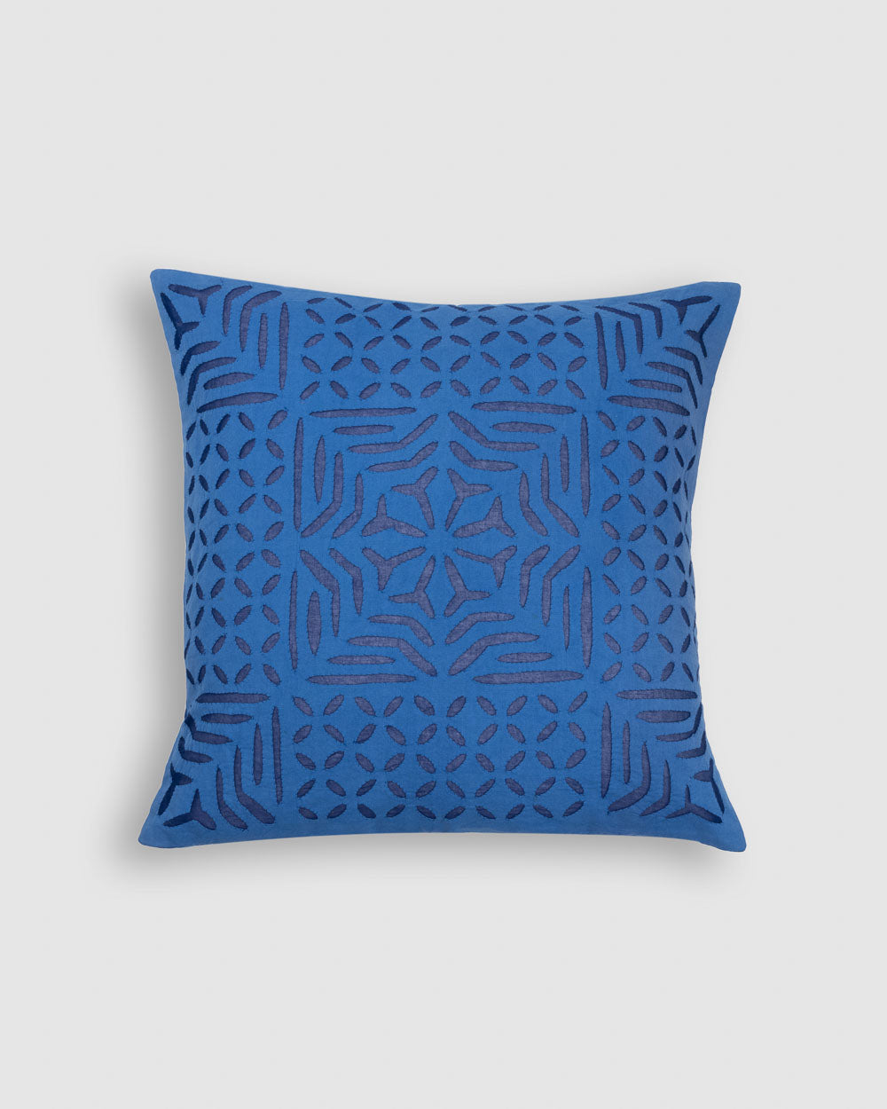 Cushion Cover Applique  Gulchand Design, Blue