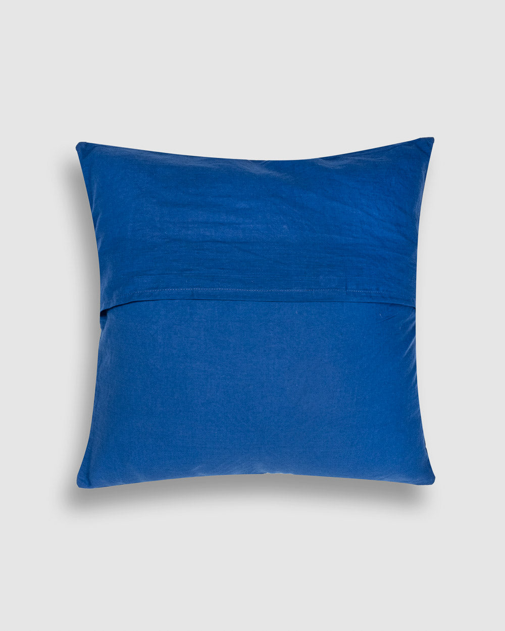 Cushion Cover Applique Mehndi Design, Blue