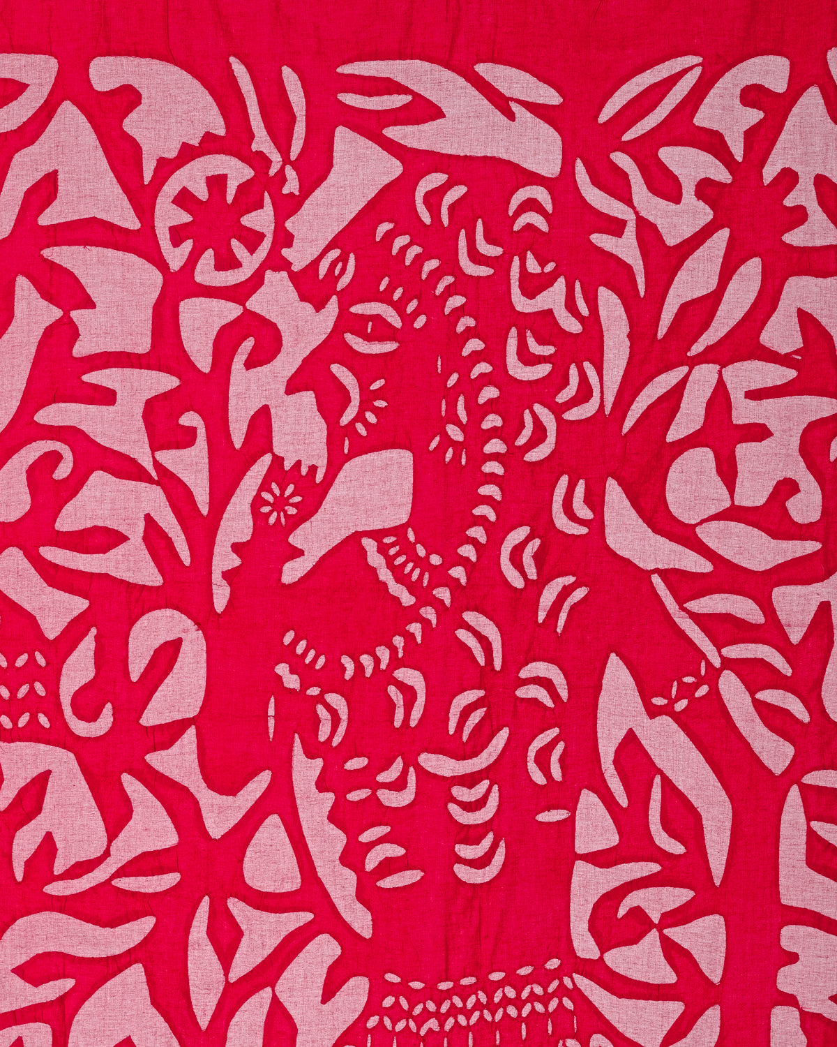 Curtains Applique Queen Pattern, Red