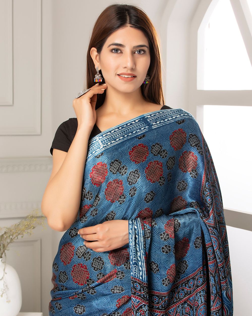 Ajrak Sarees