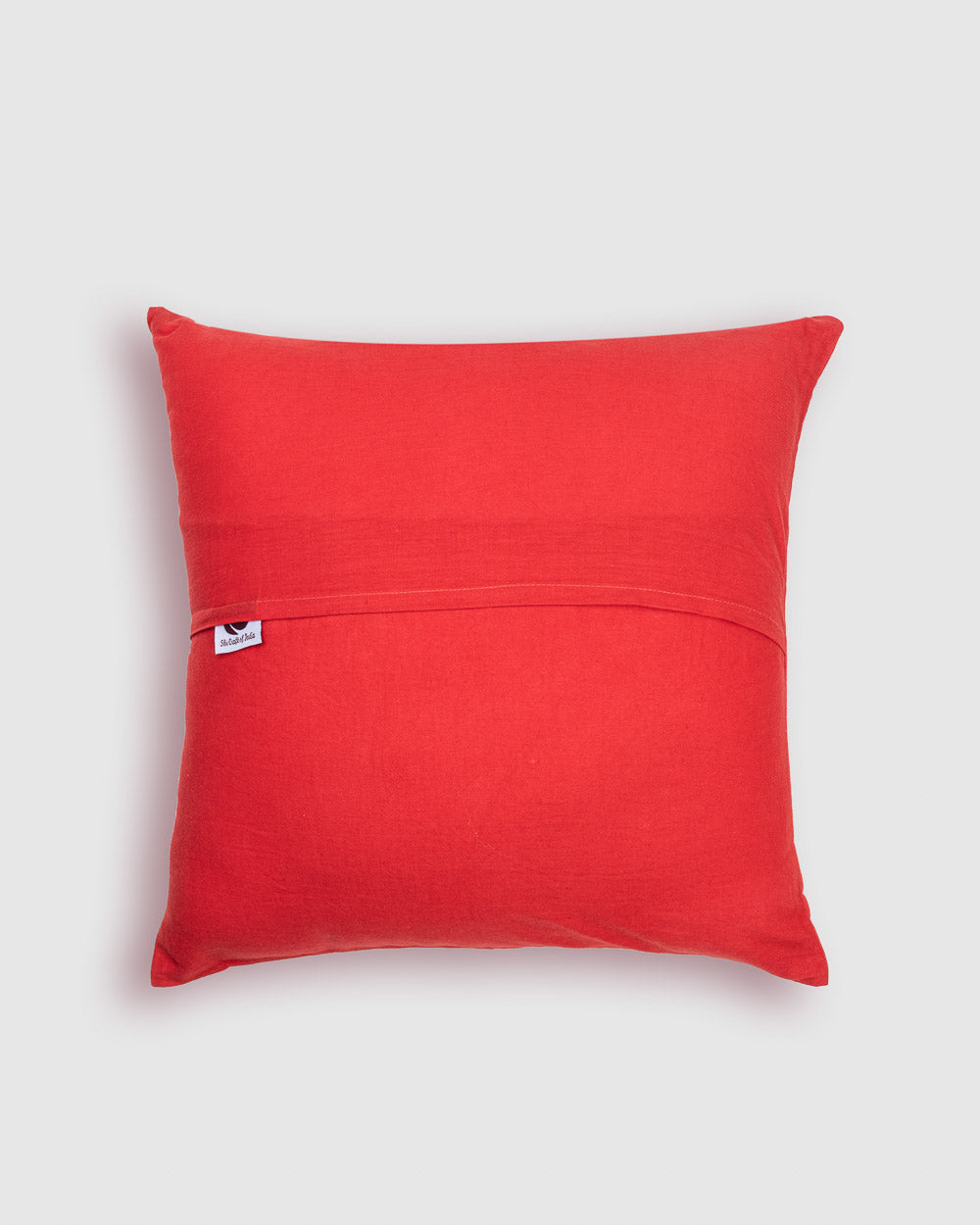 Cushion Cover Applique Gulchand Design, Red