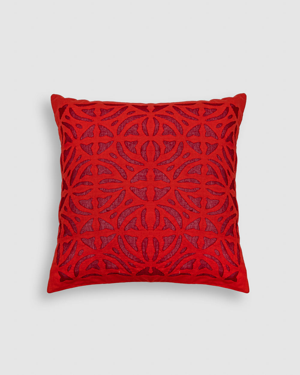 Cushion Cover Applique Ball Design, Red