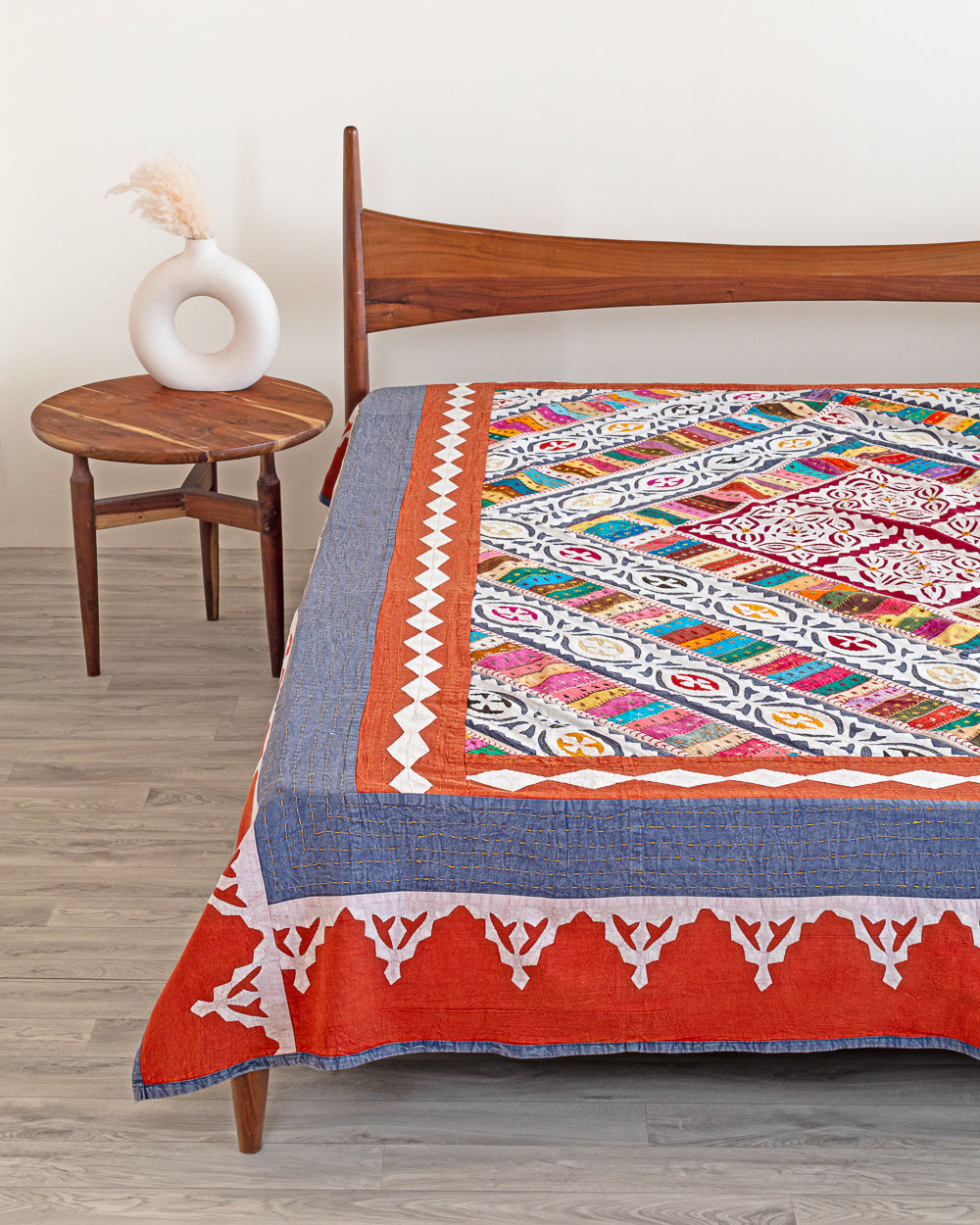 Bedcover Patchwork Applique, Multicolour