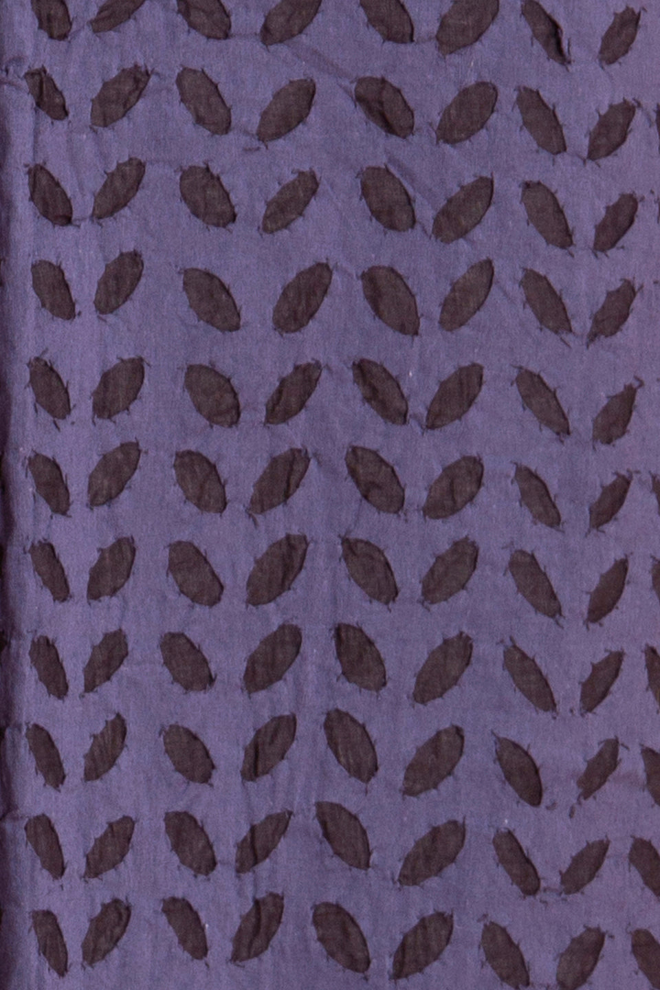 Kurta Fabric Applique Single Khuddi Design, Navy Blue